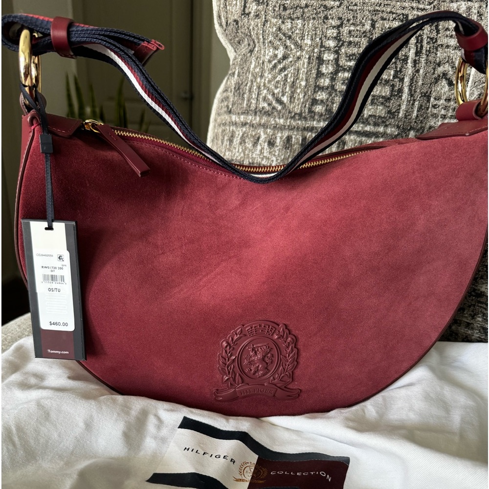 Tommy Hilfiger collection 100% suede bag